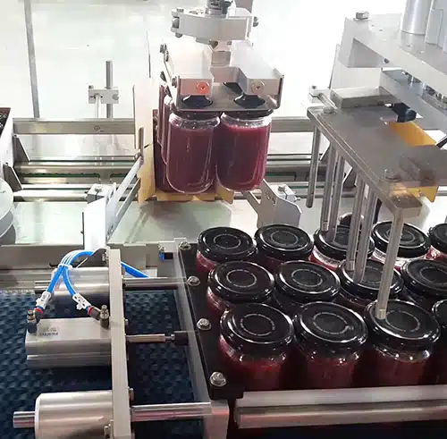 Encaisseuse pour pots de confiture Ixapack