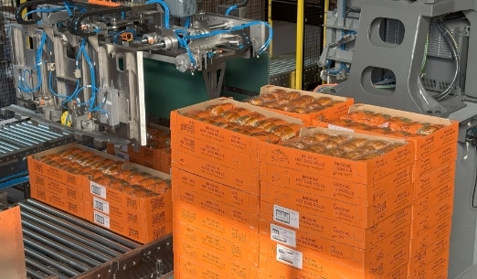 Machine pour boulangerie pour automatisation de fin de ligne