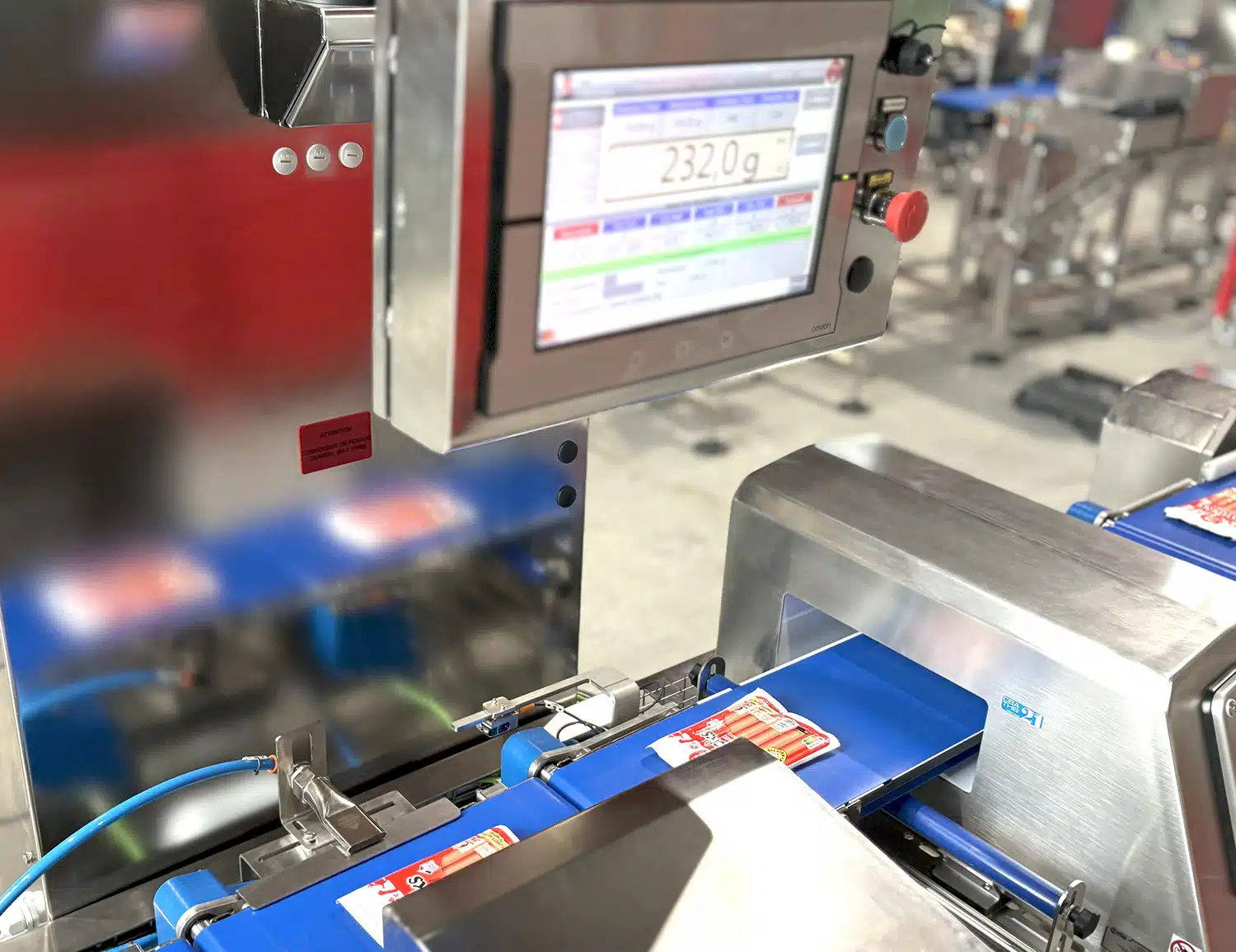 Cartoning and packaging line for meat products