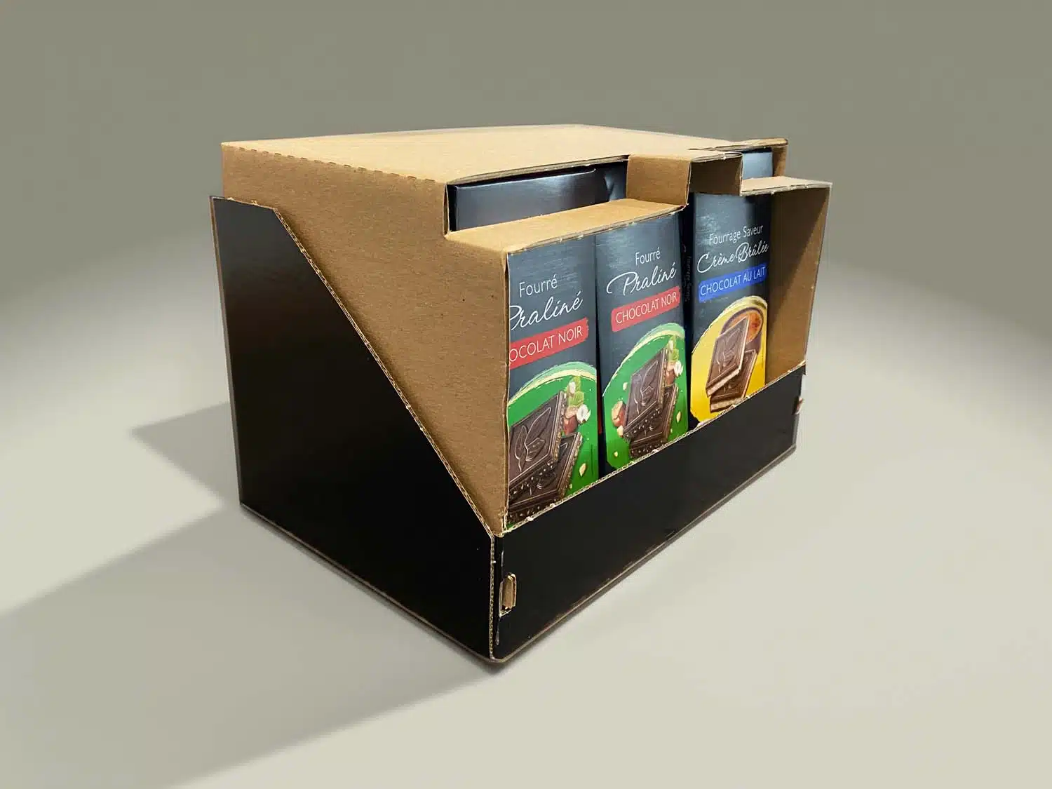 Ixpaack chocolate case packer.