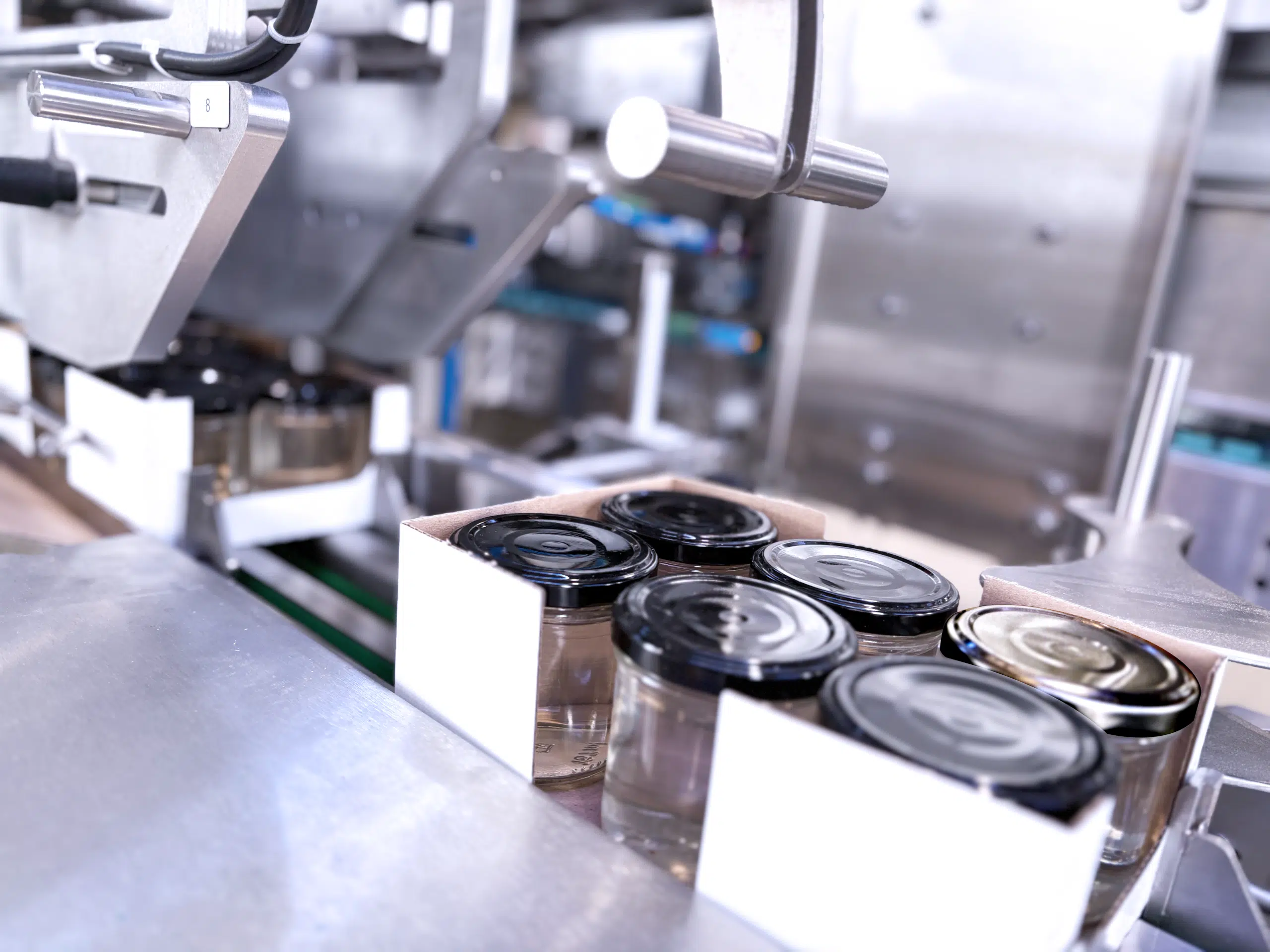 Machine et équipement de conditionnement pour produits en conserve