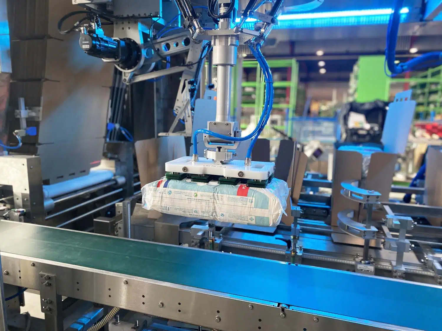 conditionnement pharmaceutique avec encaisseuse automatique