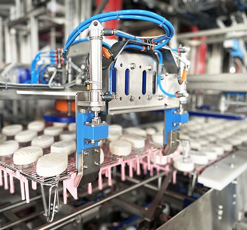 Enclayeur et déclayeur pour fromages non emballés