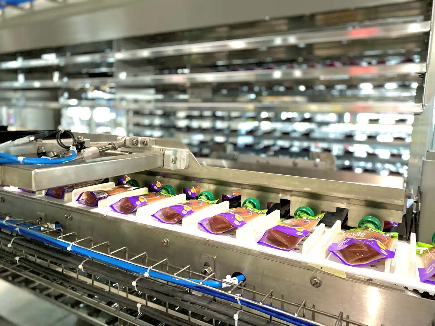tunnel de pasteurisation pour machine de conditionnement automatique