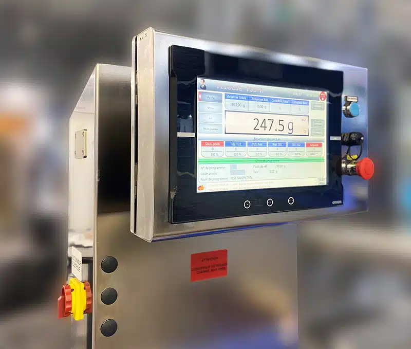 dynamic weighing of food products