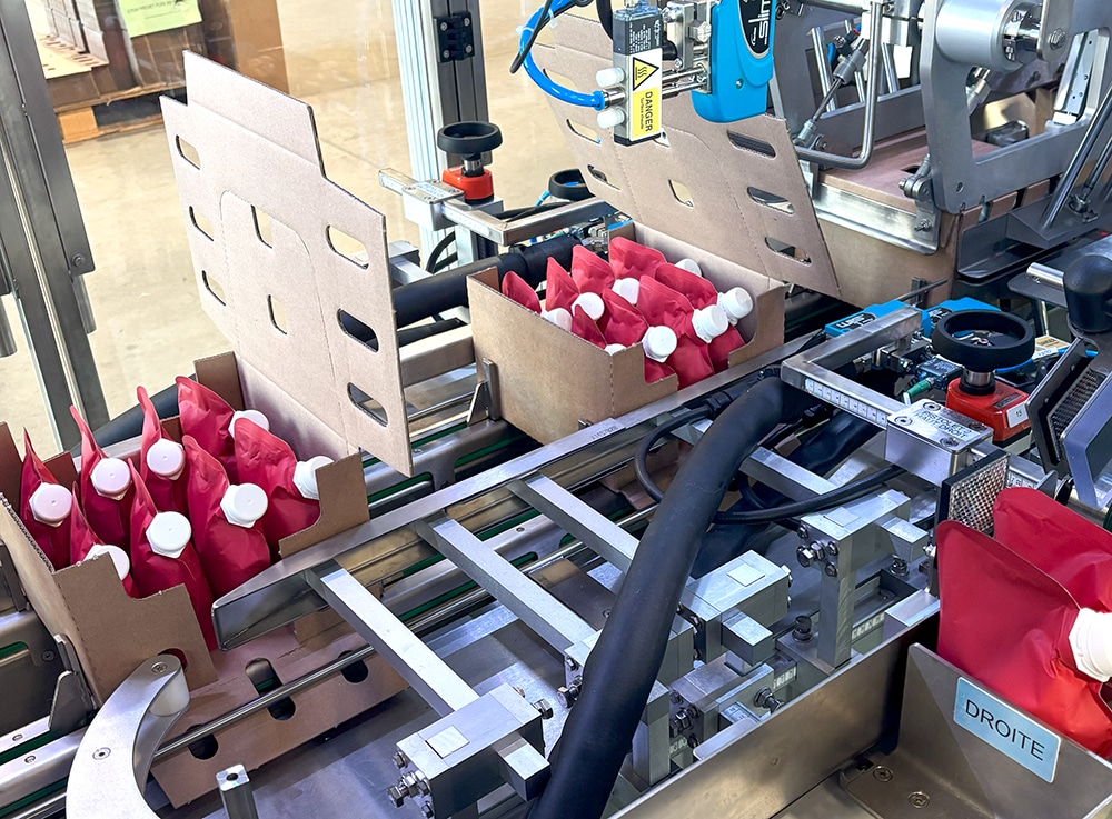 ligne complète de conditionnement pour gourdes et doypacks